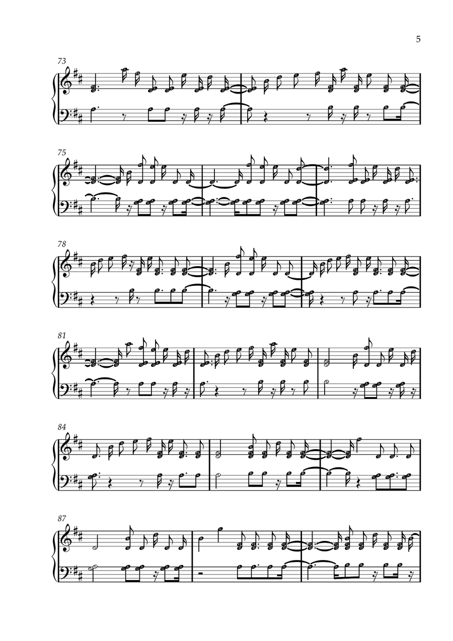 Echo Echo Easy Piano scores gallery preview page 5
