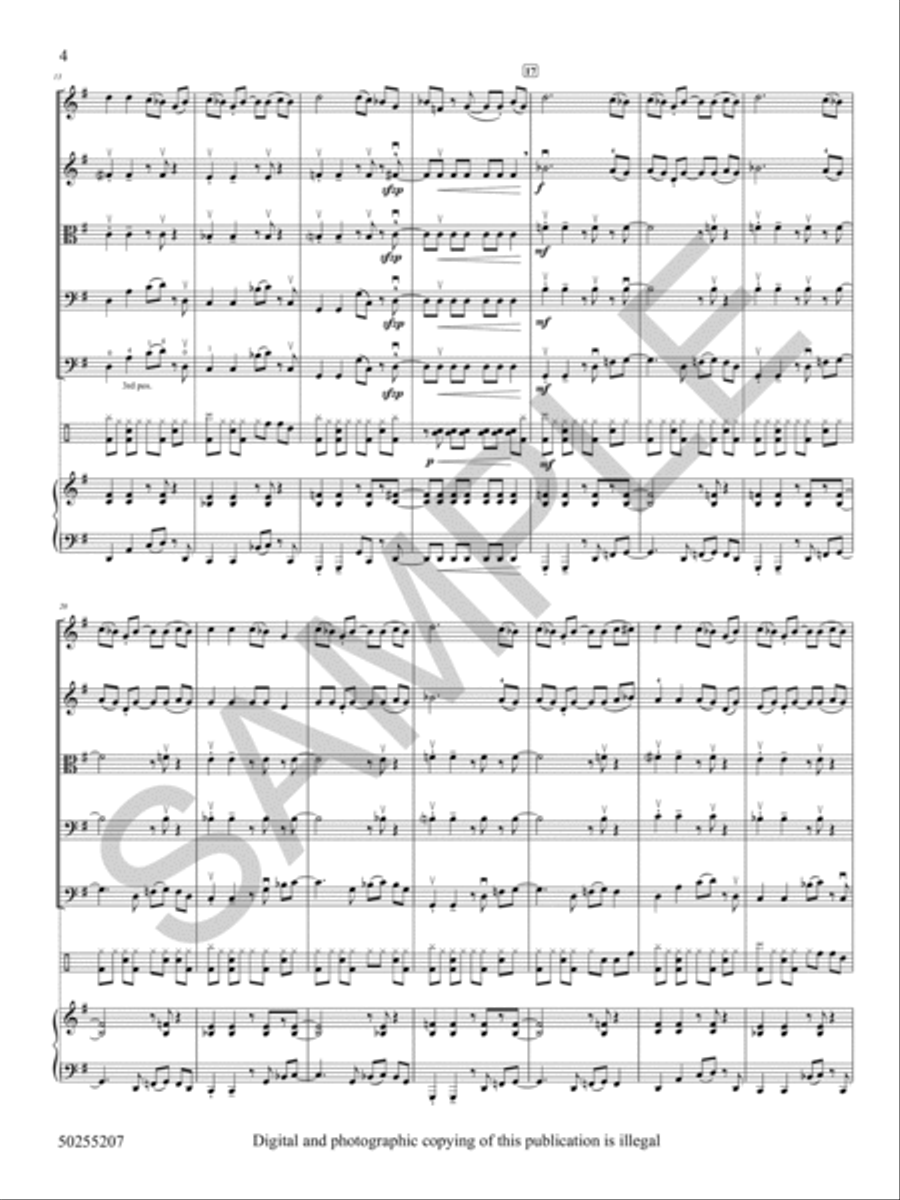 Northwestern Blues String Orchestra scores gallery preview page 5