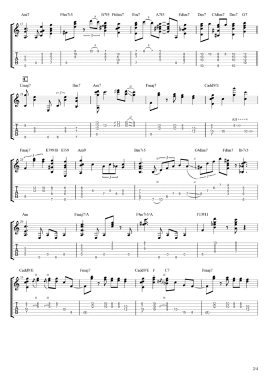 Moon River Electric Guitar scores gallery preview page 2