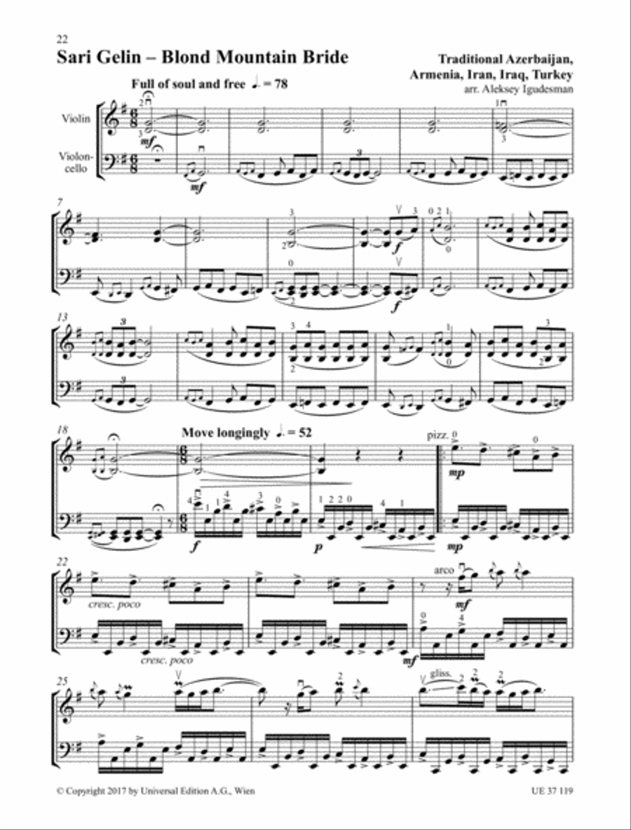 Violin & Cello & More String Duet scores gallery preview page 11