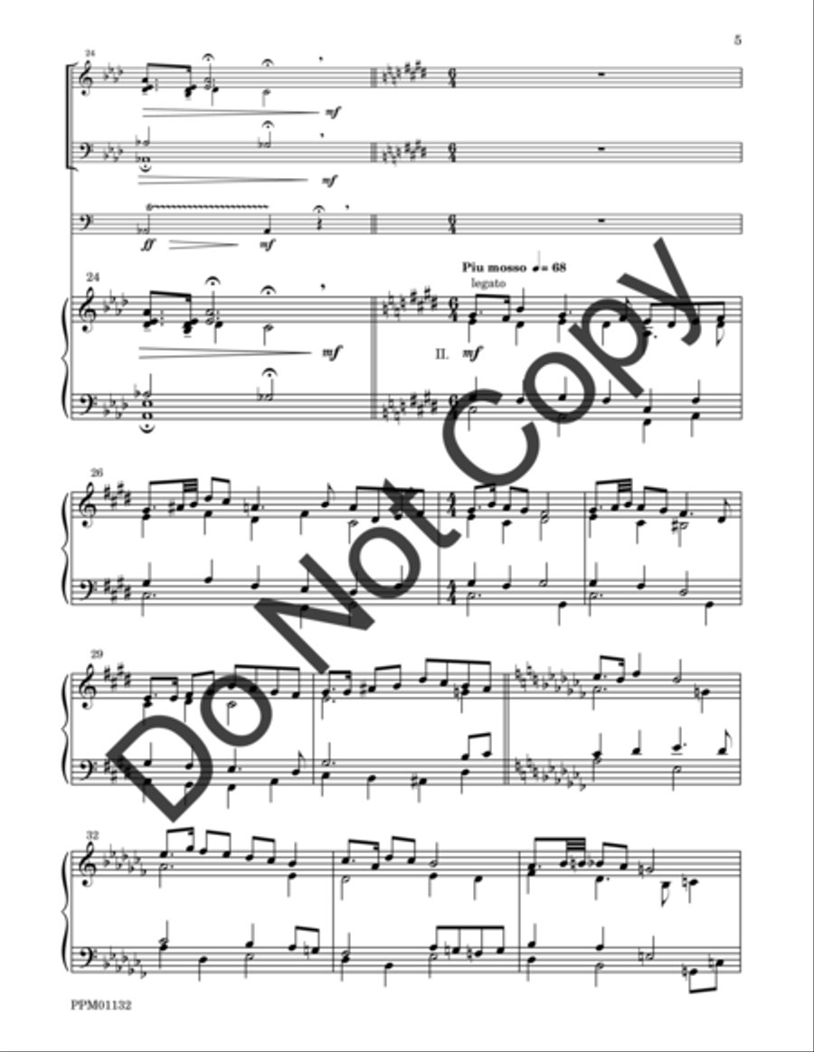 Cortege: Intrada, Arioso, Finale Percussion scores gallery preview page 6