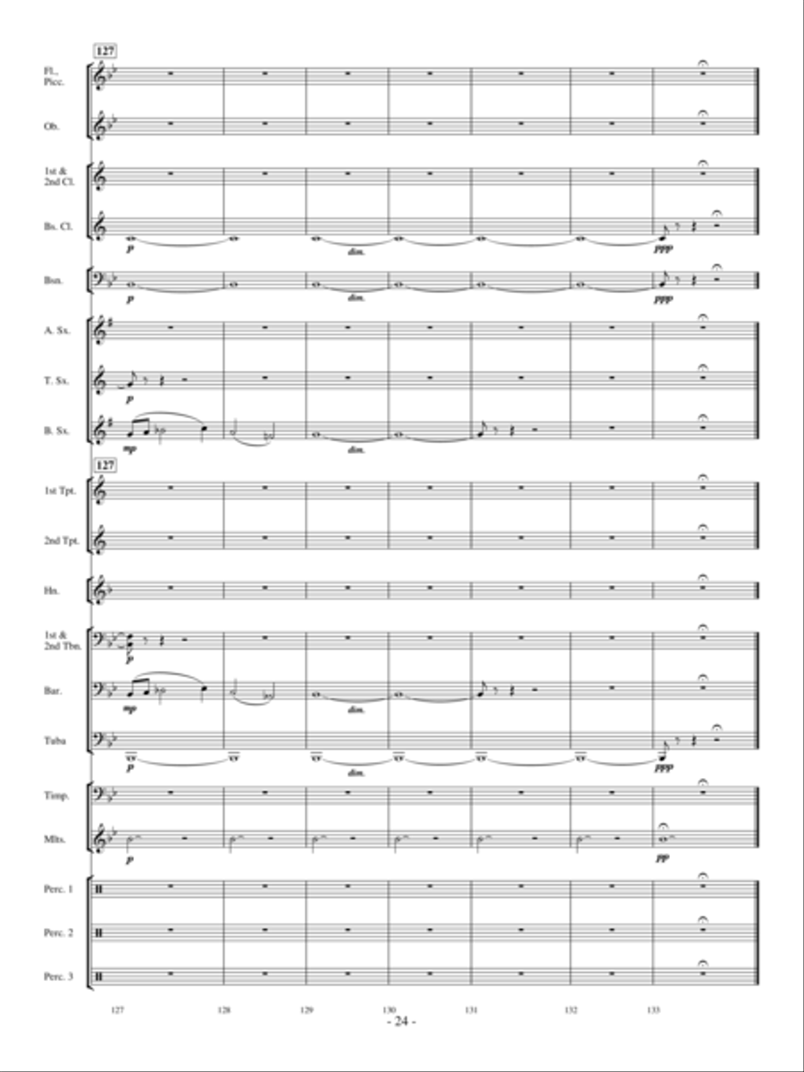 The Witch and the Saint Concert Band scores gallery preview page 23