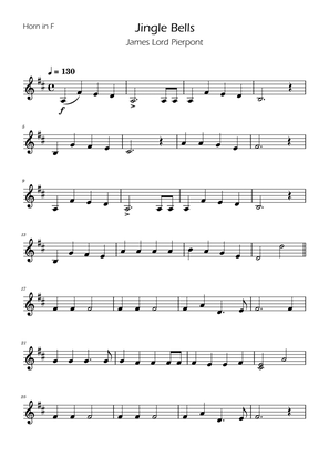Jingle Bells - French Horn Solo