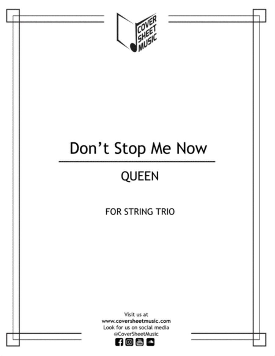 Don't Stop Me Now String Trio scores gallery preview page 1