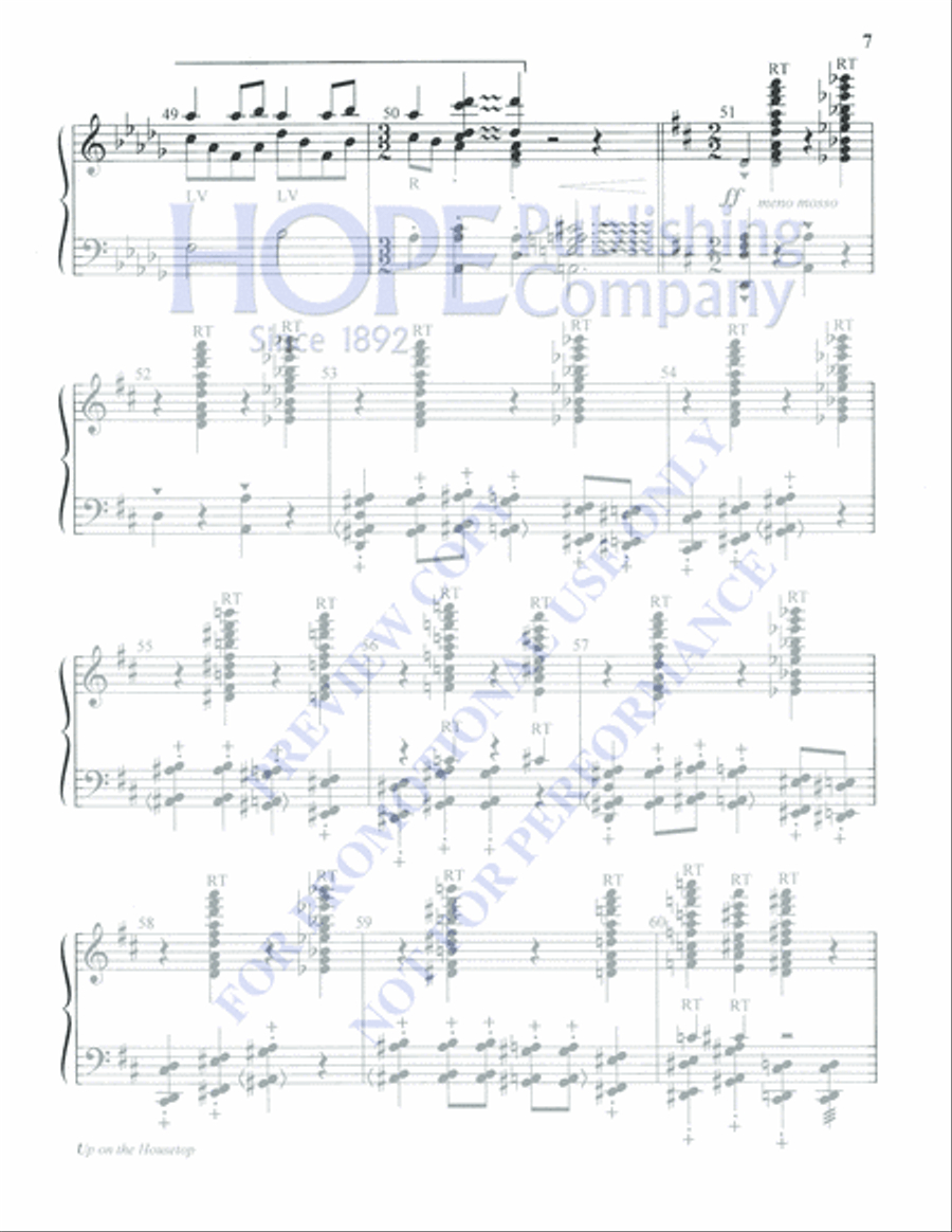 Up on the Housetop 5-Octaves scores gallery preview page 7