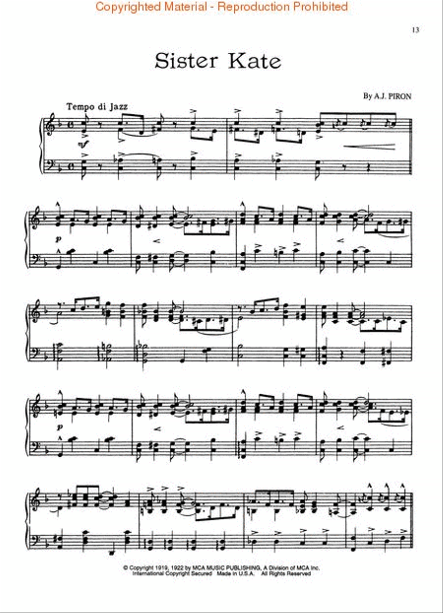 Jazz, Blues, Boogie & Swing for Piano Piano Solo scores gallery preview page 3