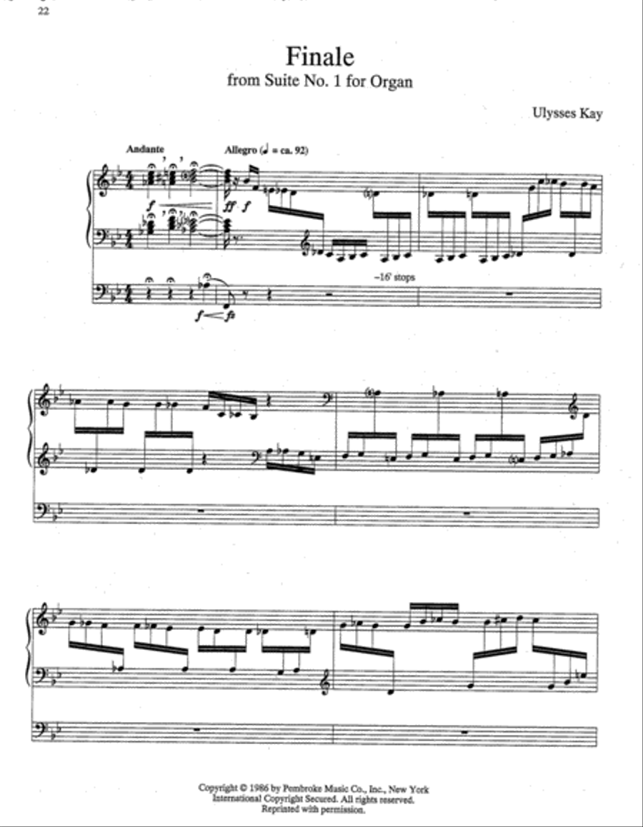 African-American Organ Music Anthology, Volume 3 Organ scores gallery preview page 5
