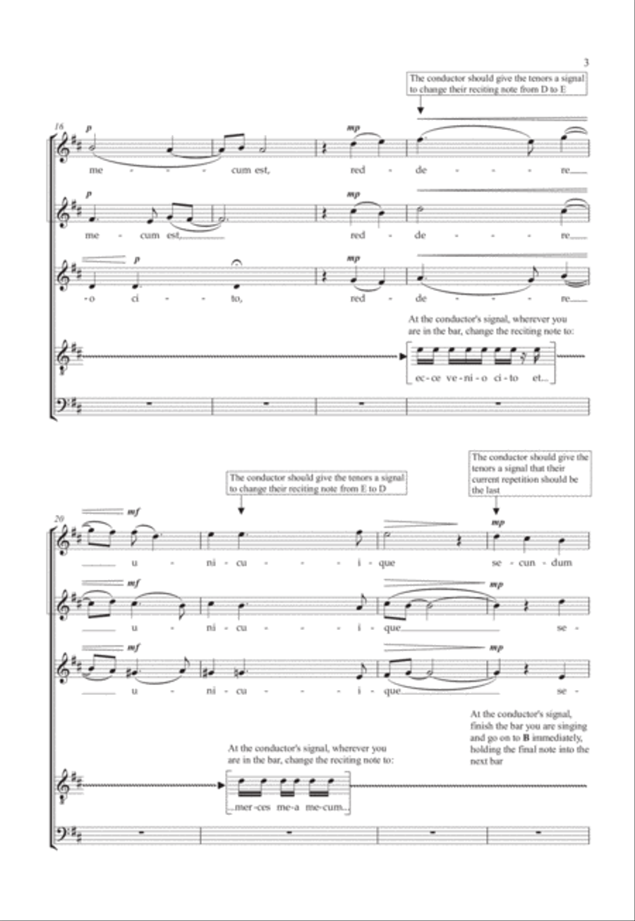 Ecce Venio Cito SSATB scores gallery preview page 5