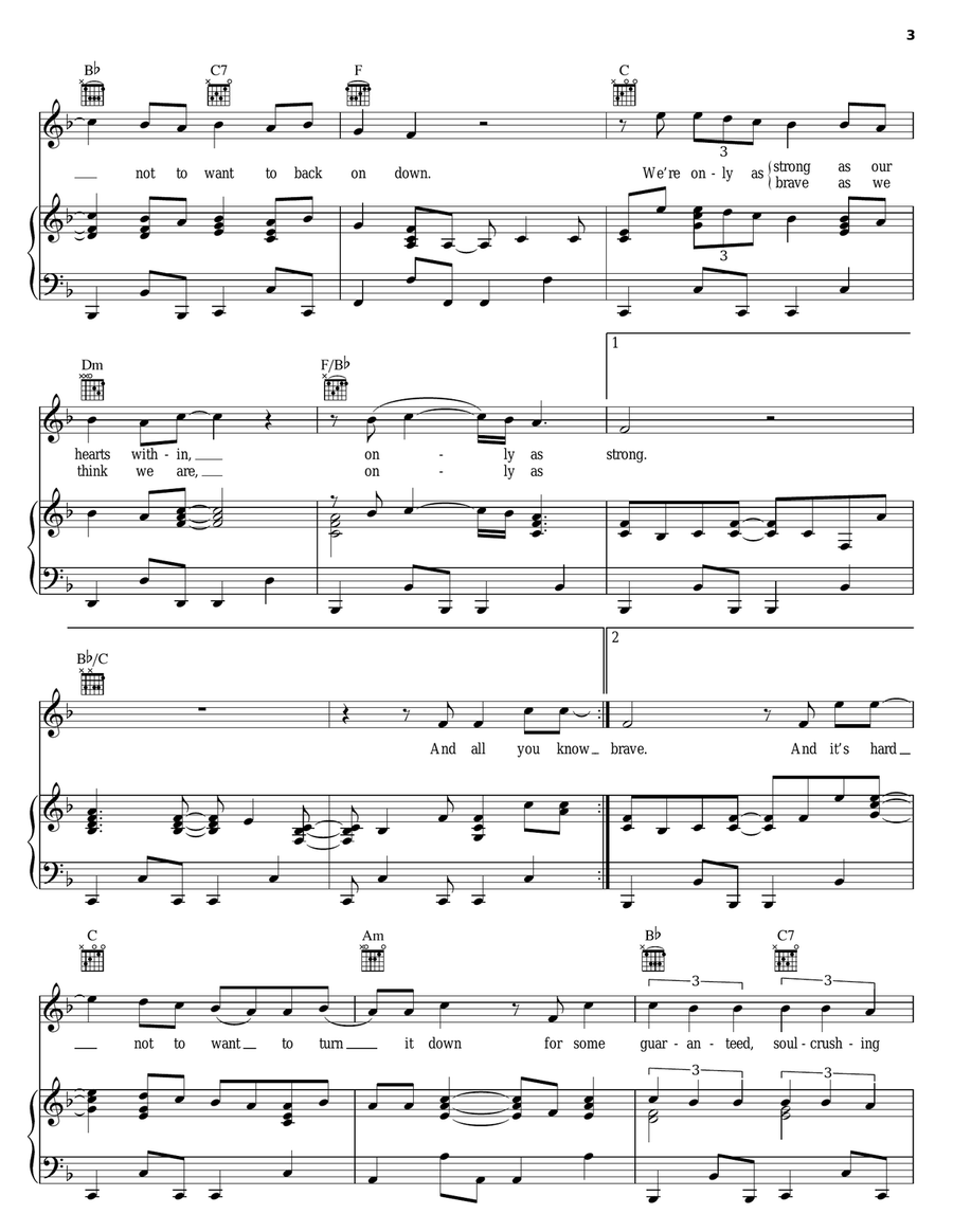 Leaving Song Piano, Vocal, Guitar scores gallery preview page 3