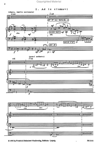 Quattro intonazioni per corno e (grande) organo