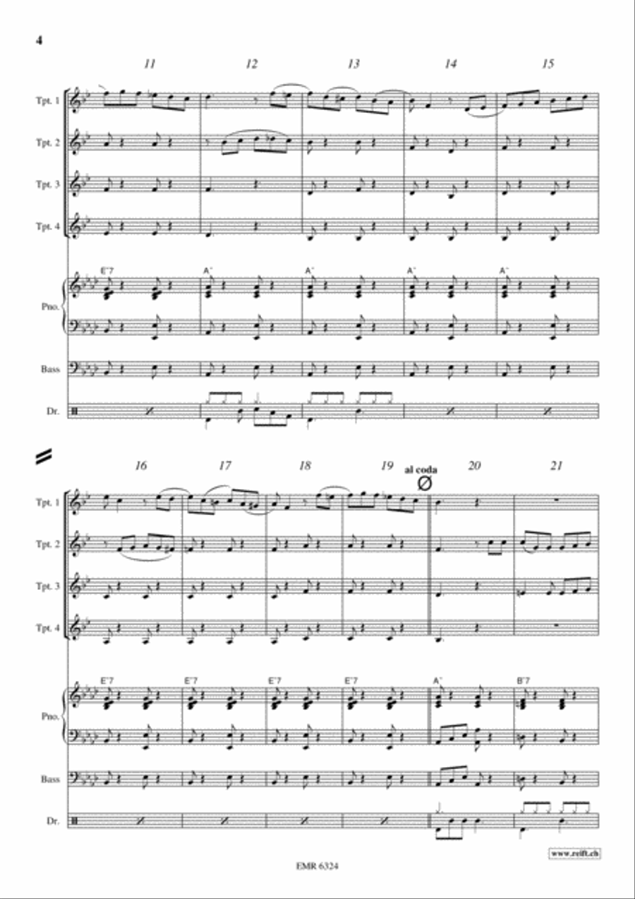 Mexican Hat Dance Trumpet scores gallery preview page 4
