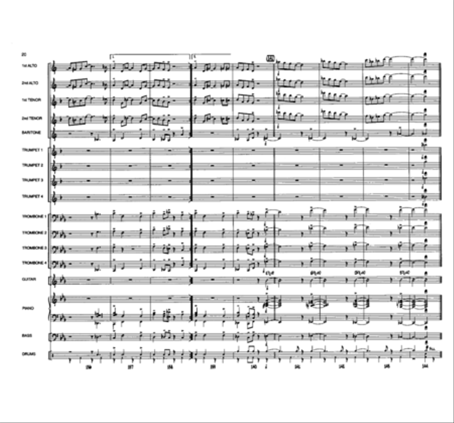 Eenie, Meenie, Minor Mode Jazz Ensemble scores gallery preview page 19