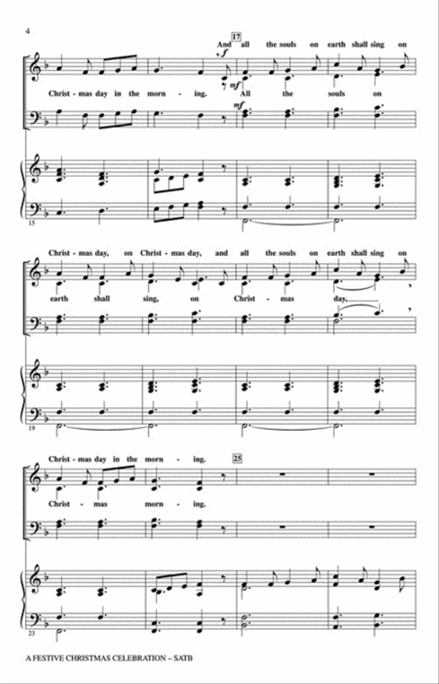 A Festive Christmas Celebration 4-Part scores gallery preview page 3
