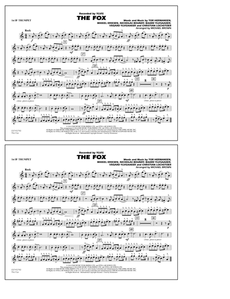 The Fox (What Does The Fox Say?) (arr. Michael Brown) - 1st Bb Trumpet