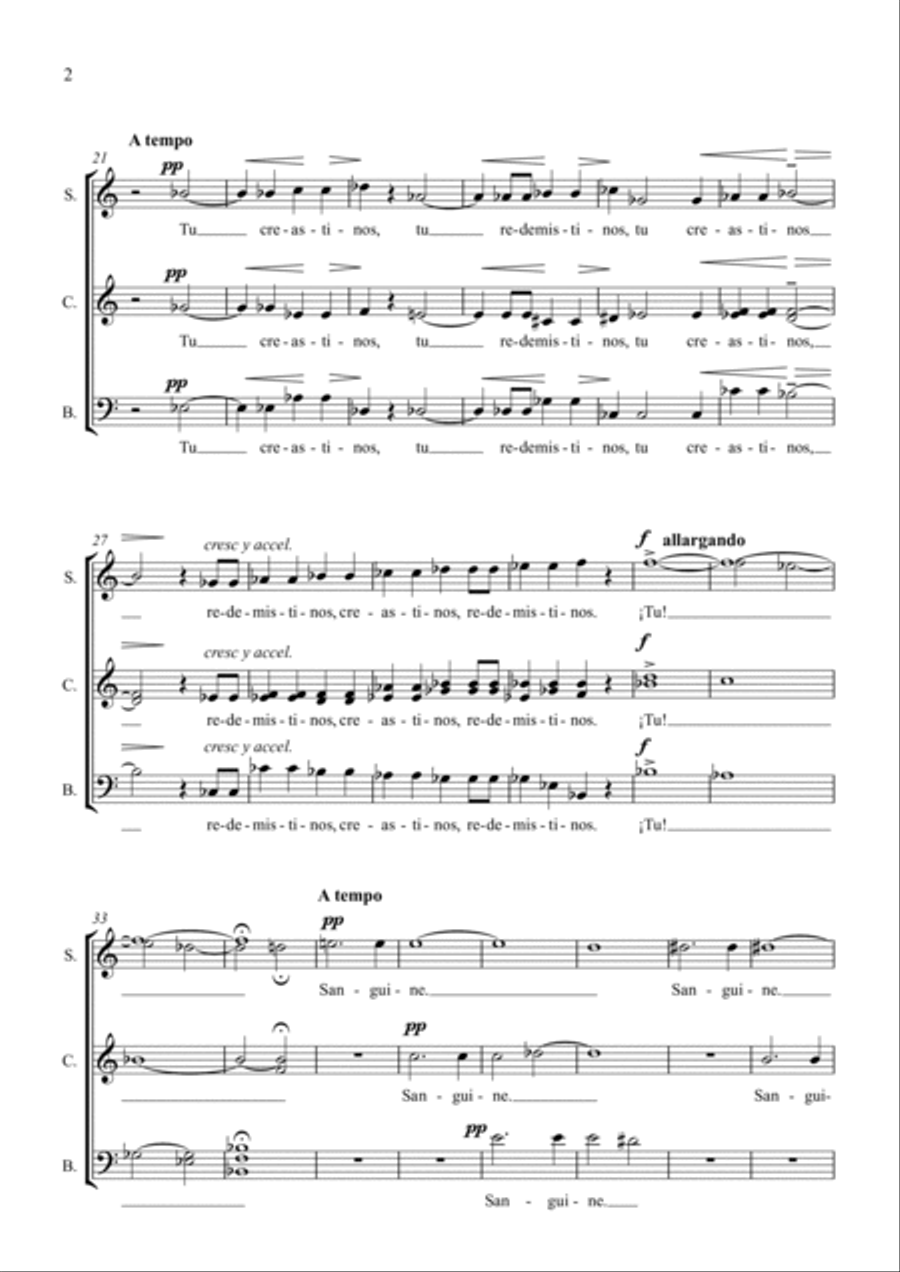 O BONE JESU. Para coro. O BONE JESU. Para coro. A Cappella scores gallery preview page 2
