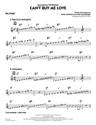 Can't Buy Me Love - Solo Sheet