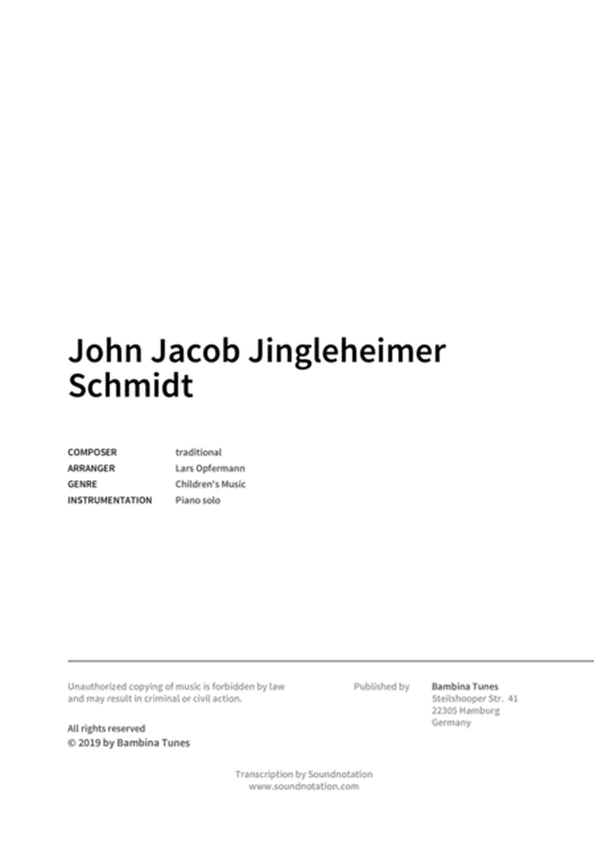 John Jacob Jingleheimer Schmidt image number null