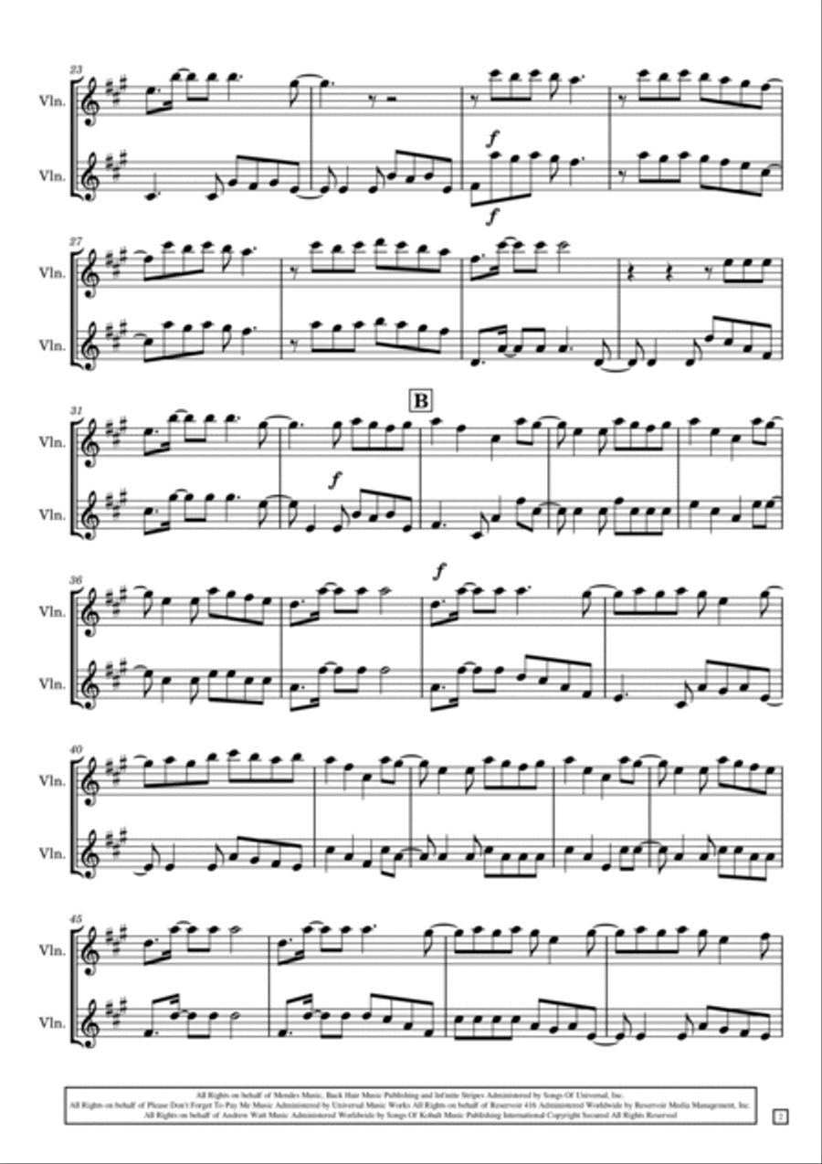 Senorita String Duet scores gallery preview page 2