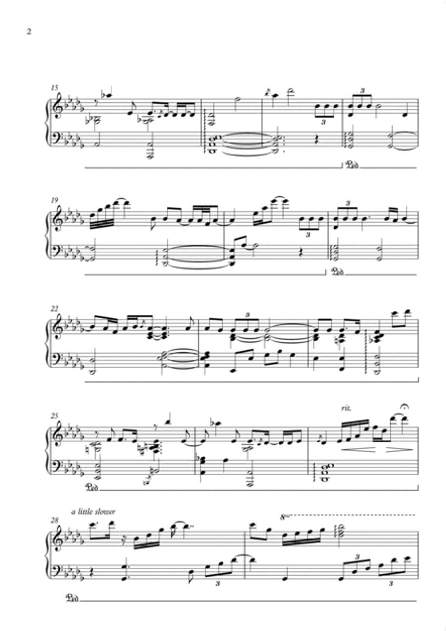 Love Theme (blade Runner) Piano Solo scores gallery preview page 2