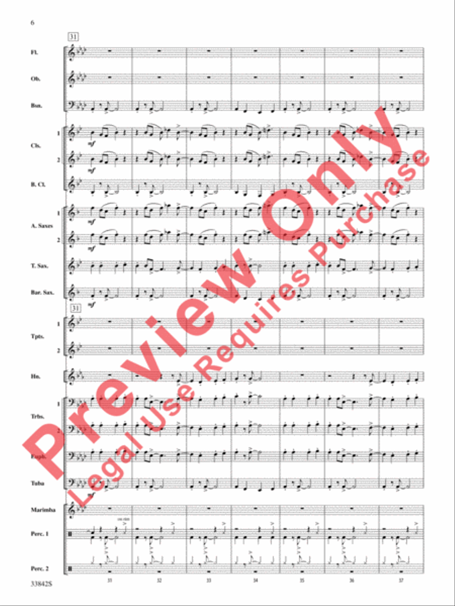 The Good King Swings! Concert Band scores gallery preview page 7