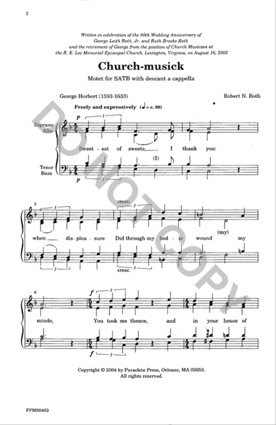 Church-musick 4-Part scores gallery preview page 2