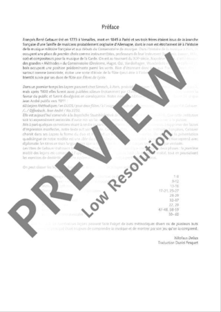 60 Methodical Lessons Flute Duet scores gallery preview page 2