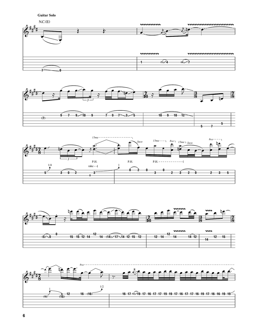 Tom Sawyer Acoustic Guitar scores gallery preview page 6