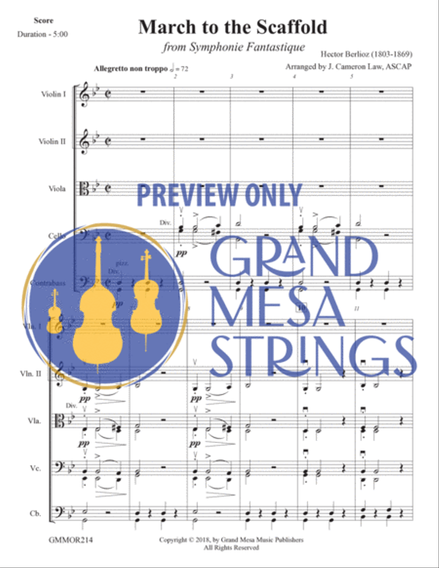 March to the Scaffold March to the Scaffold String Orchestra scores gallery preview page 2