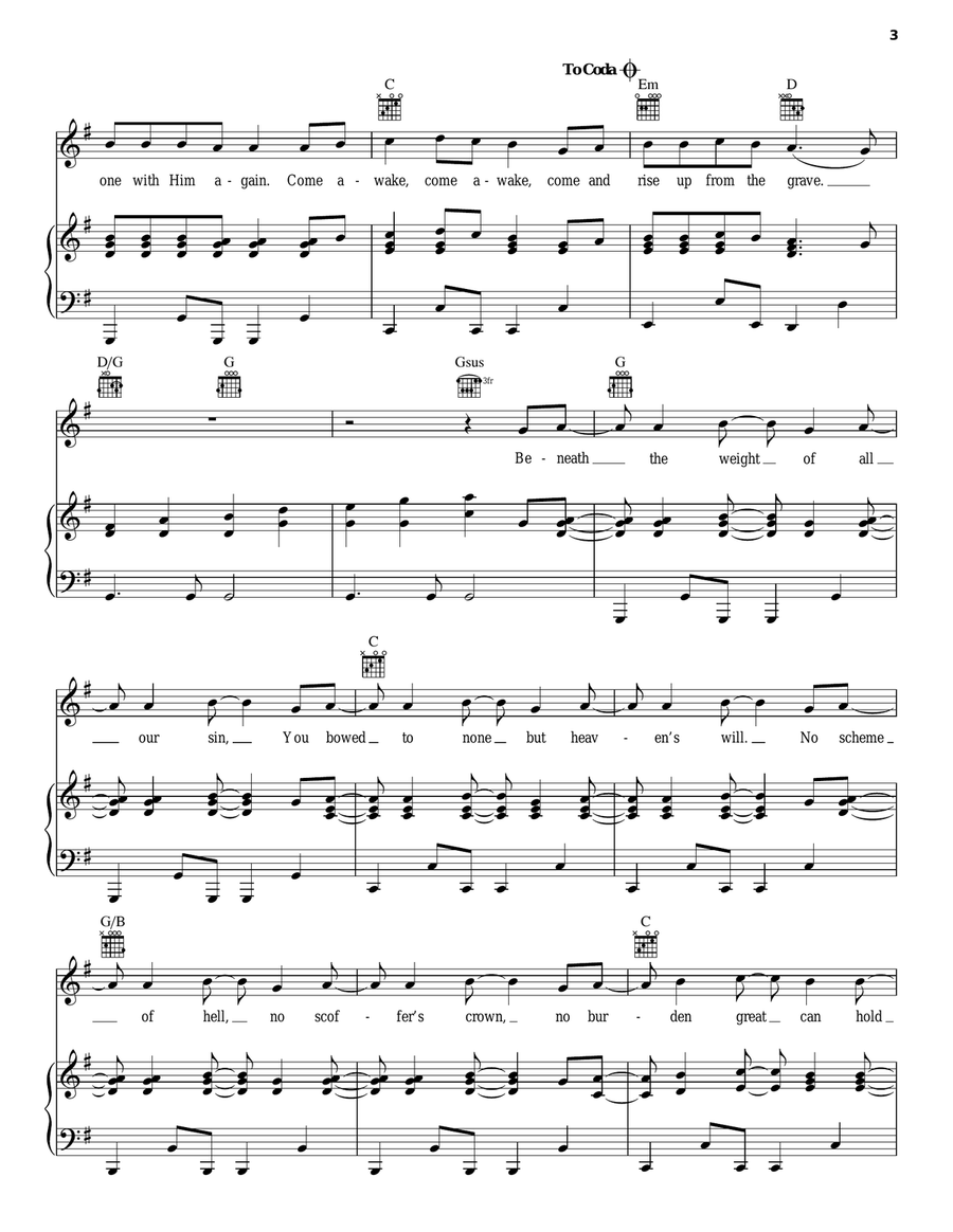 Christ Is Risen Acoustic Guitar scores gallery preview page 3