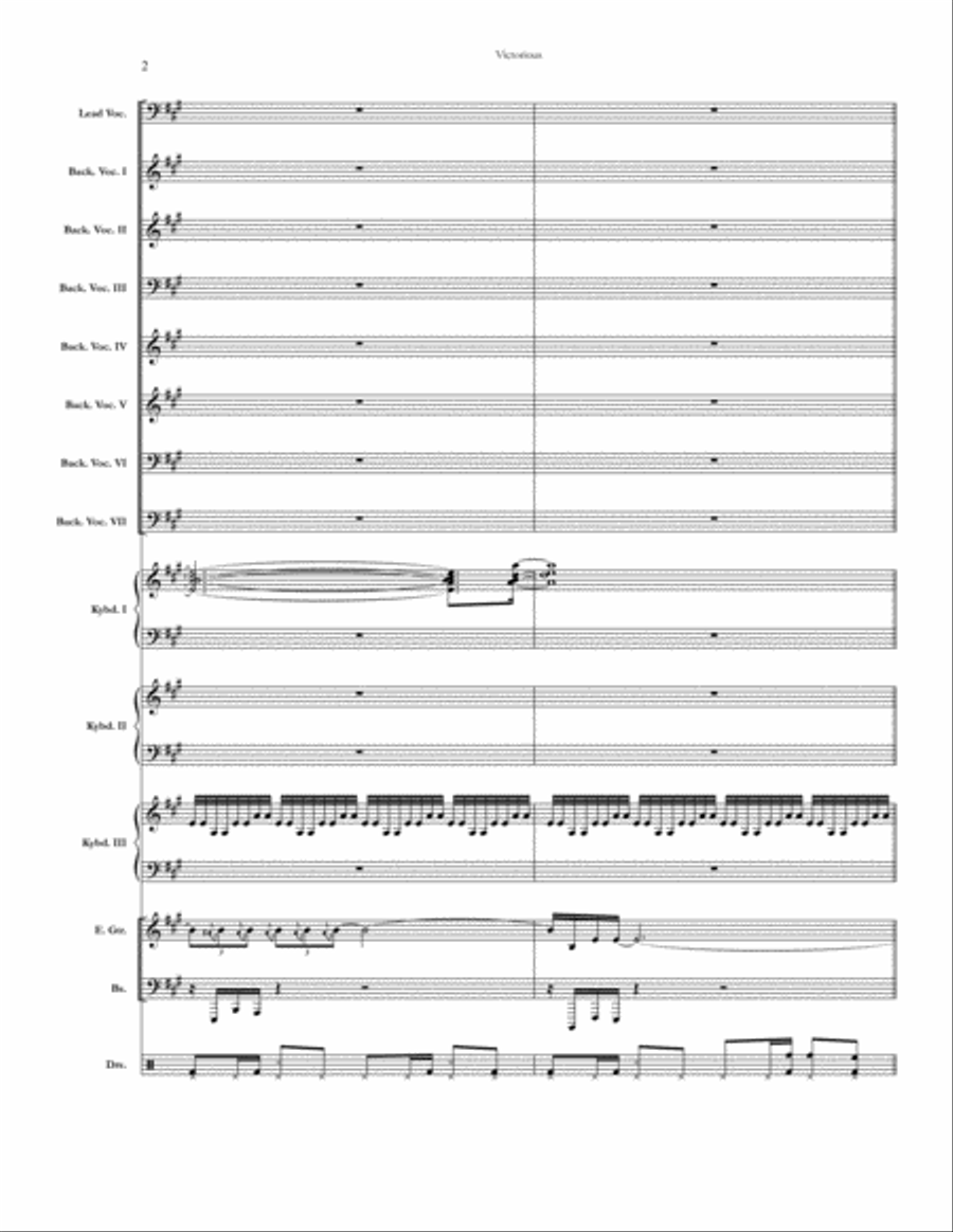 Victorious Small Ensemble scores gallery preview page 2