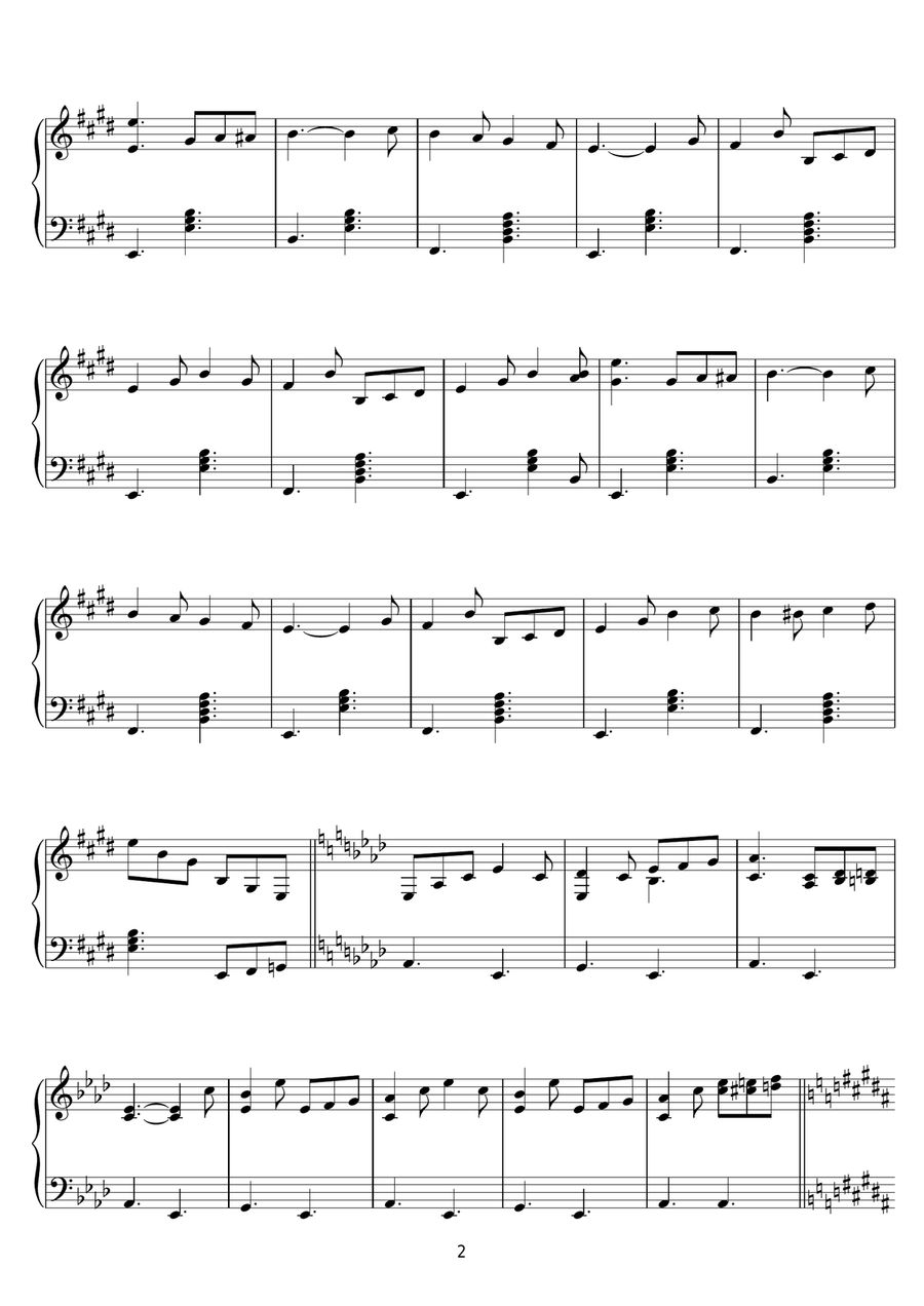 Pinocchio (Coach To Pleasure Island) Piano Solo scores gallery preview page 2