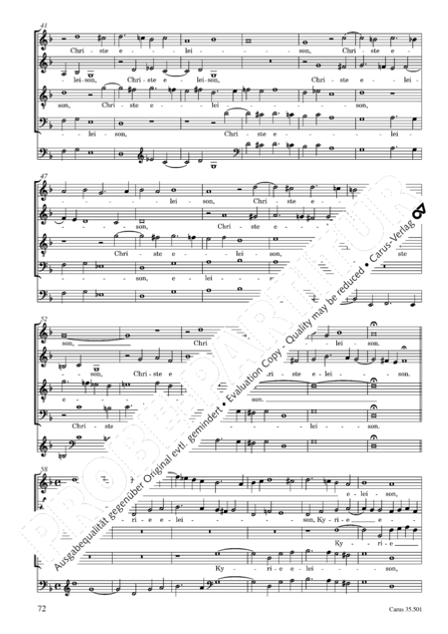 Palestrina: Masses and individual movements Score scores gallery preview page 87