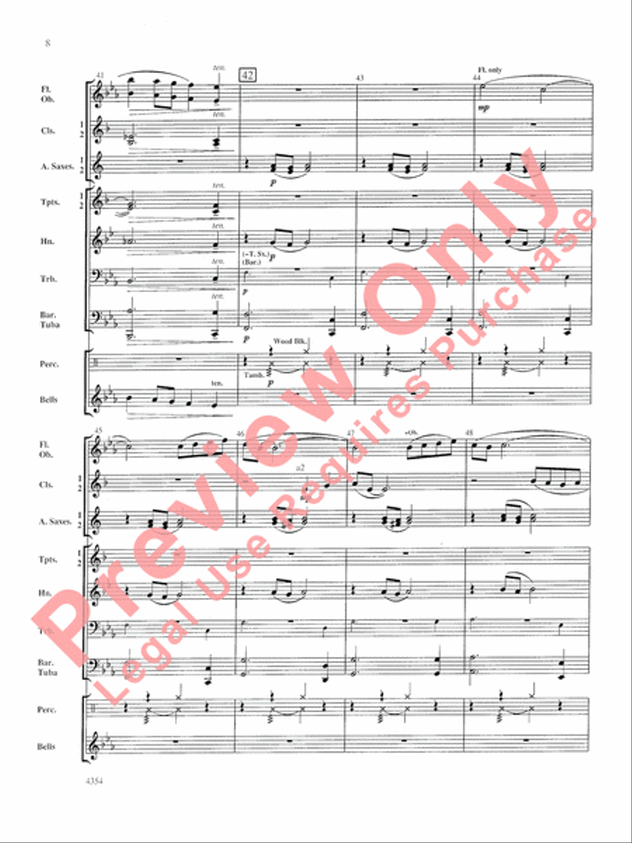 Grant County Celebration Concert Band scores gallery preview page 9
