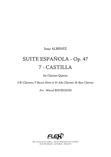 Suite Espagnola, Opus 47 - 7: Castilla (Seguedillas) image number null