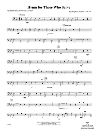 Hymn for Those Who Serve: 1st Trombone
