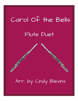 Book cover for Carol of the Bells, for Flute Duet