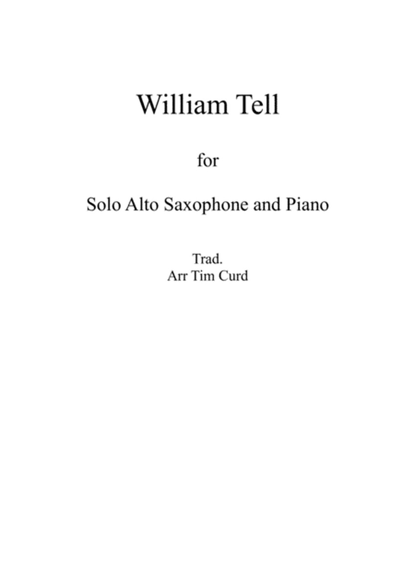 William Tell. For Solo Alto Saxophone and Piano image number null