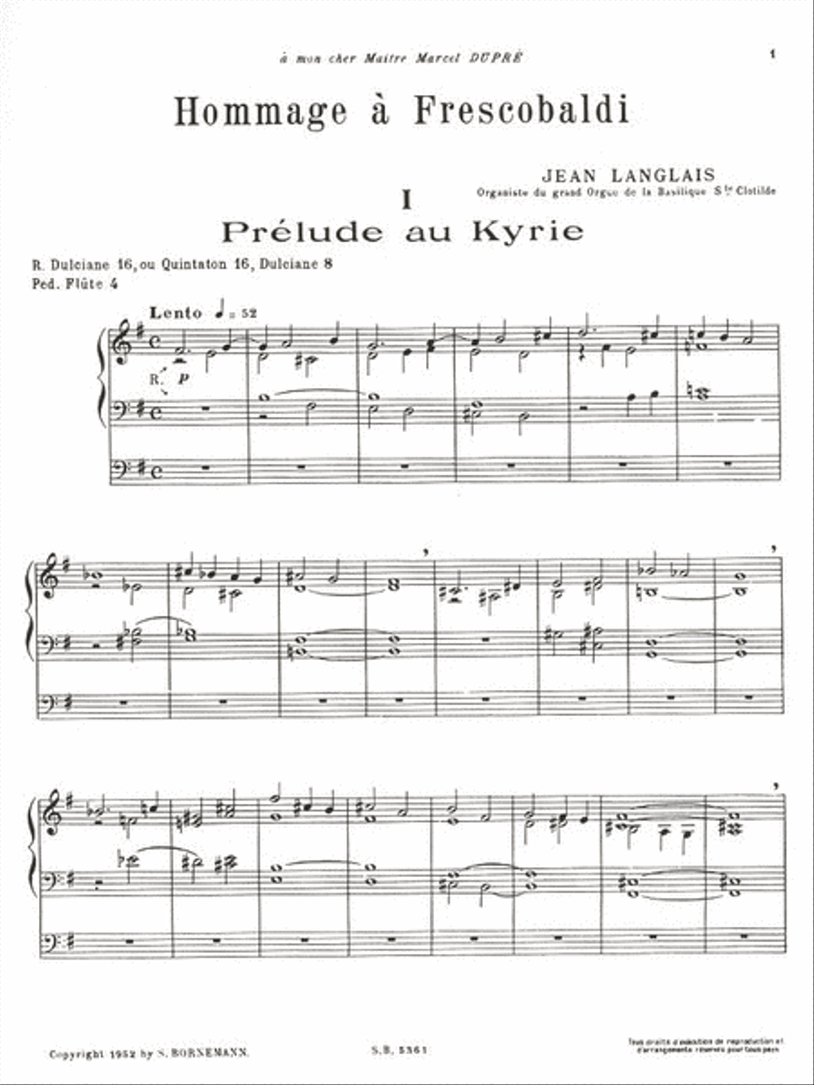 Hommage A Frescobaldi (organ) Organ scores gallery preview page 2