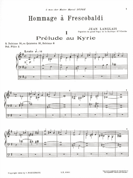 Hommage A Frescobaldi (organ)