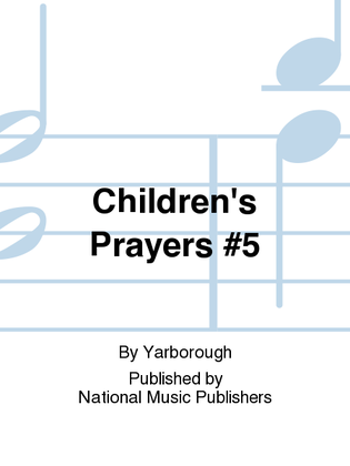 Children's Prayers #5