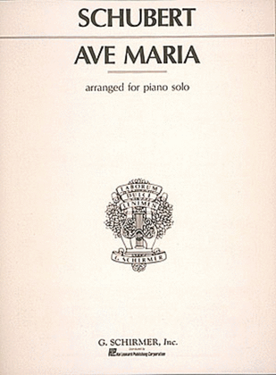 Book cover for Ave Maria - Piano Solo