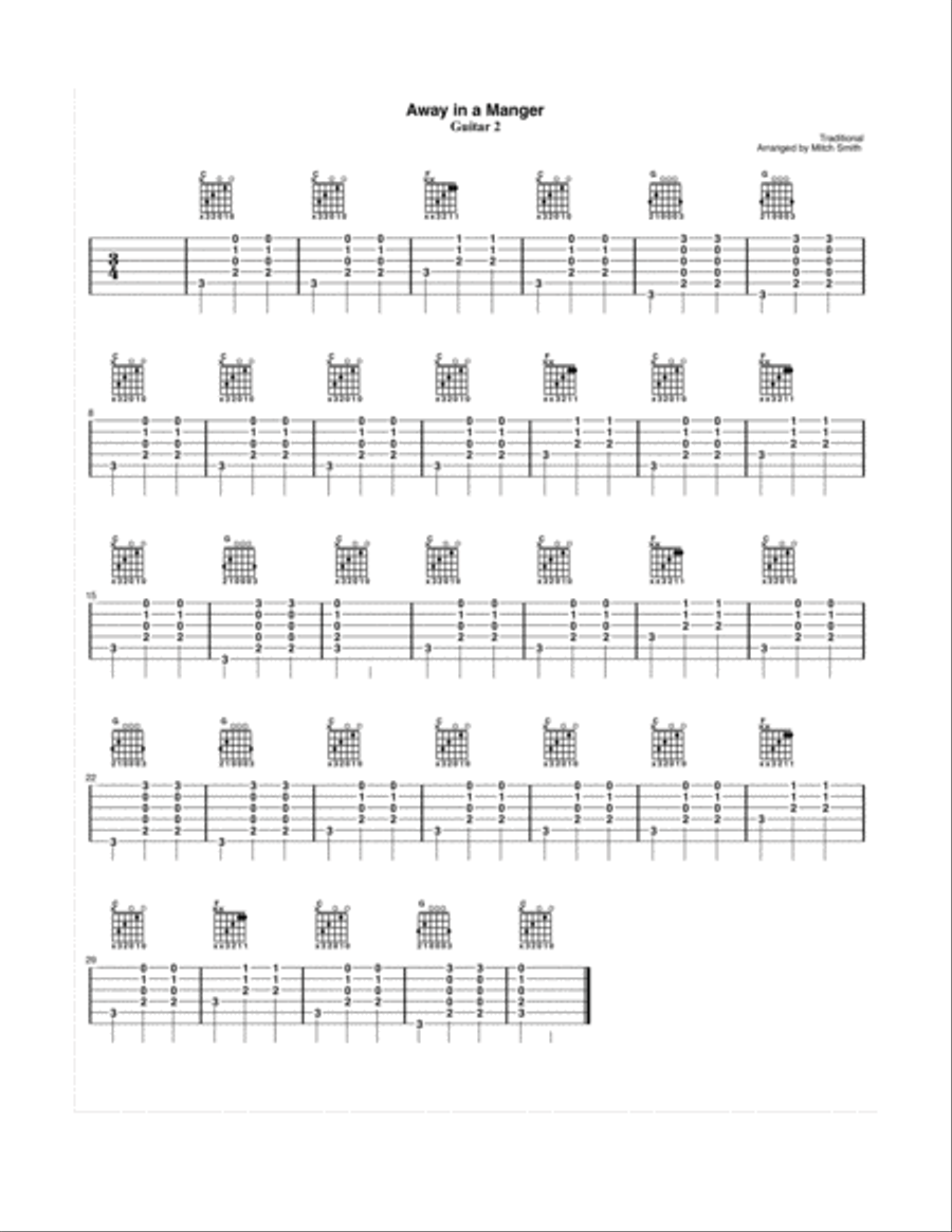 Away in a Manger Small Ensemble scores gallery preview page 4