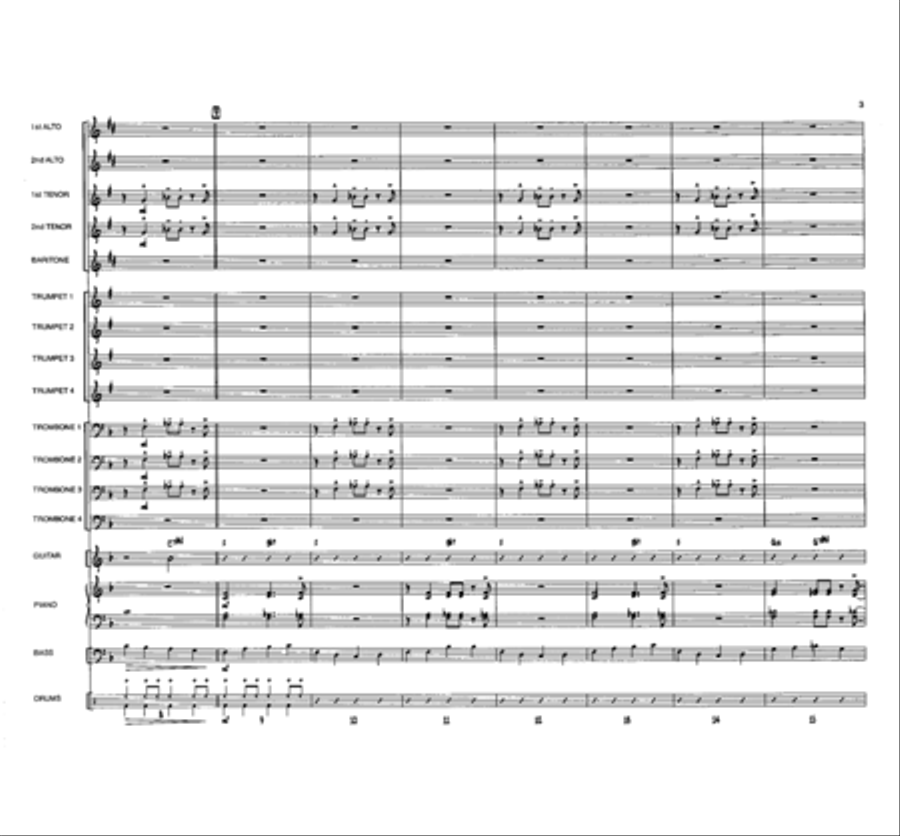 Blues for Buster Blues for Buster Jazz Ensemble scores gallery preview page 3