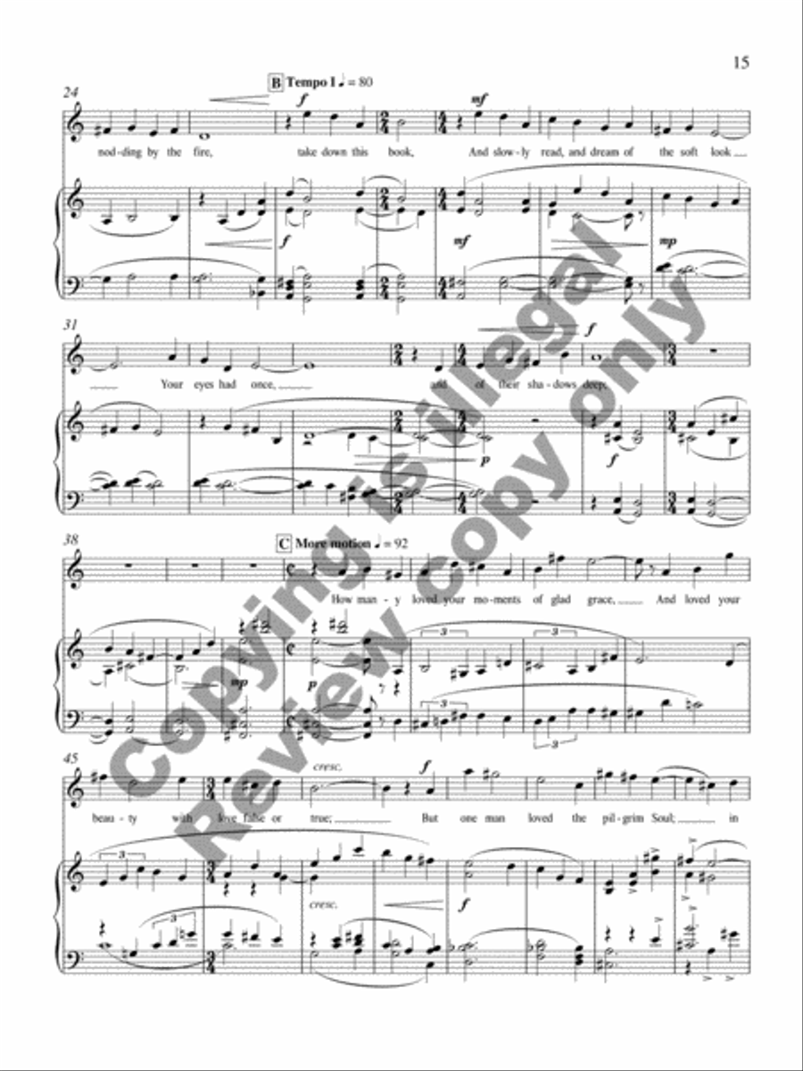 Yeats Songs (Piano/Vocal Score) image number null