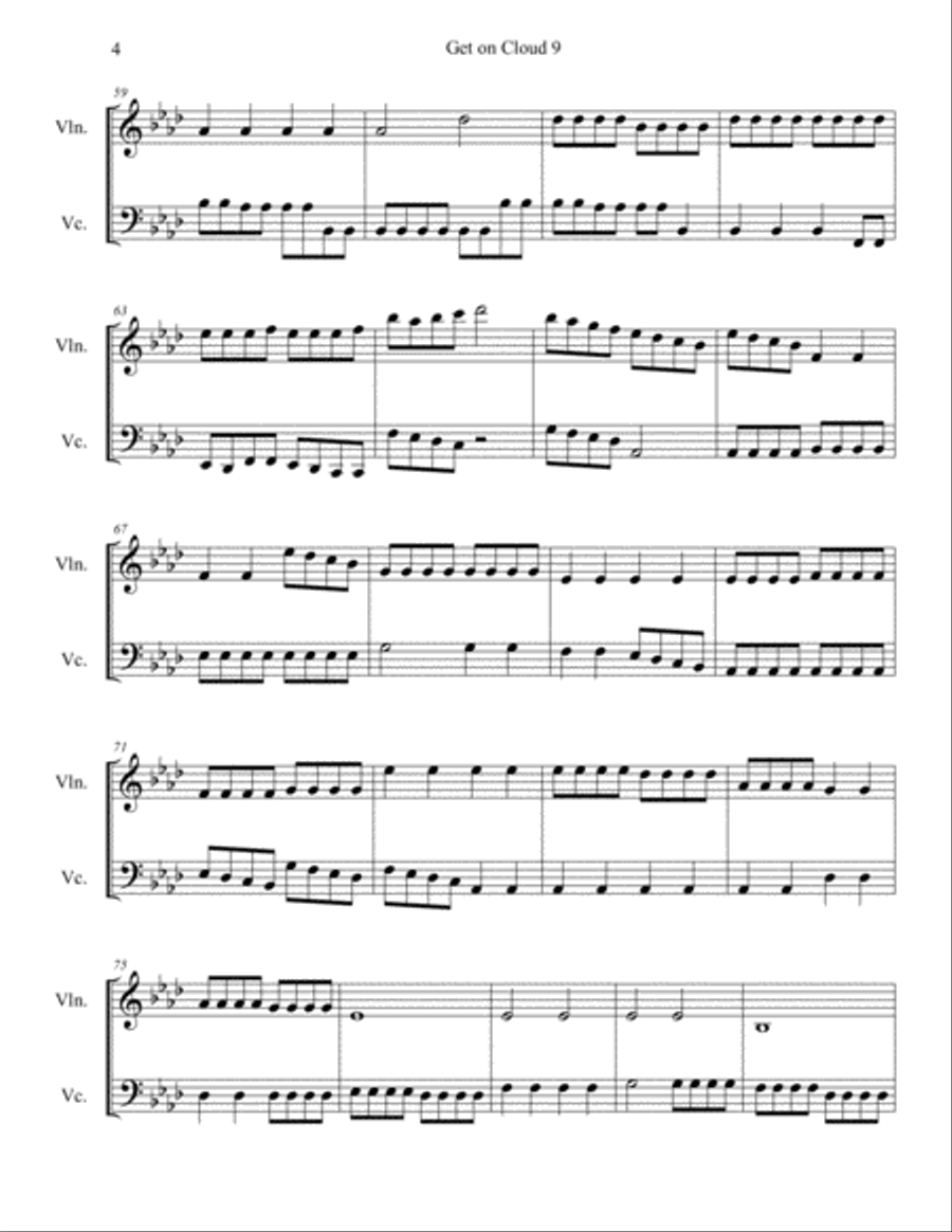 Get on Cloud 9 Small Ensemble scores gallery preview page 4