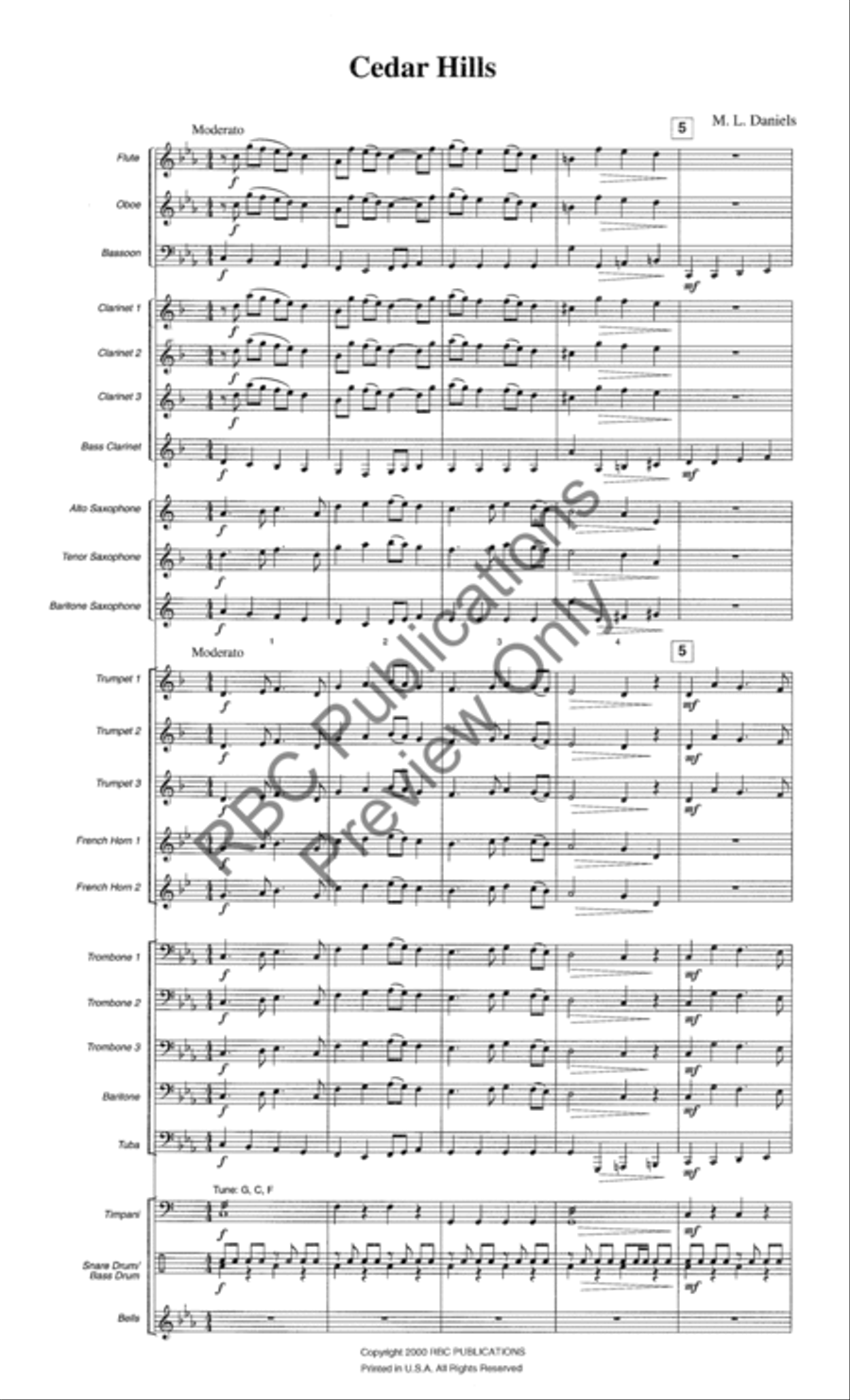 Cedar Hills Cedar Hills Concert Band scores gallery preview page 4