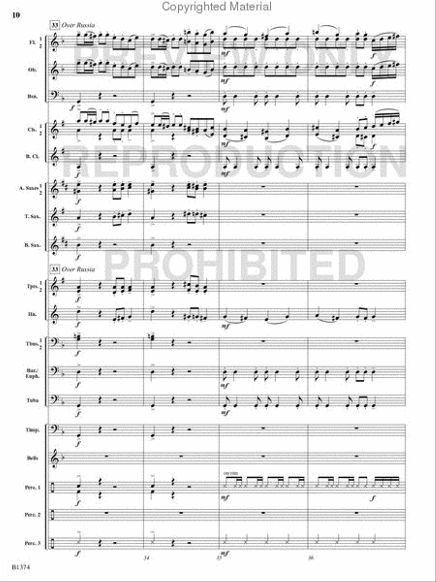 A Stowaway on Santa's Sleigh Concert Band scores gallery preview page 9