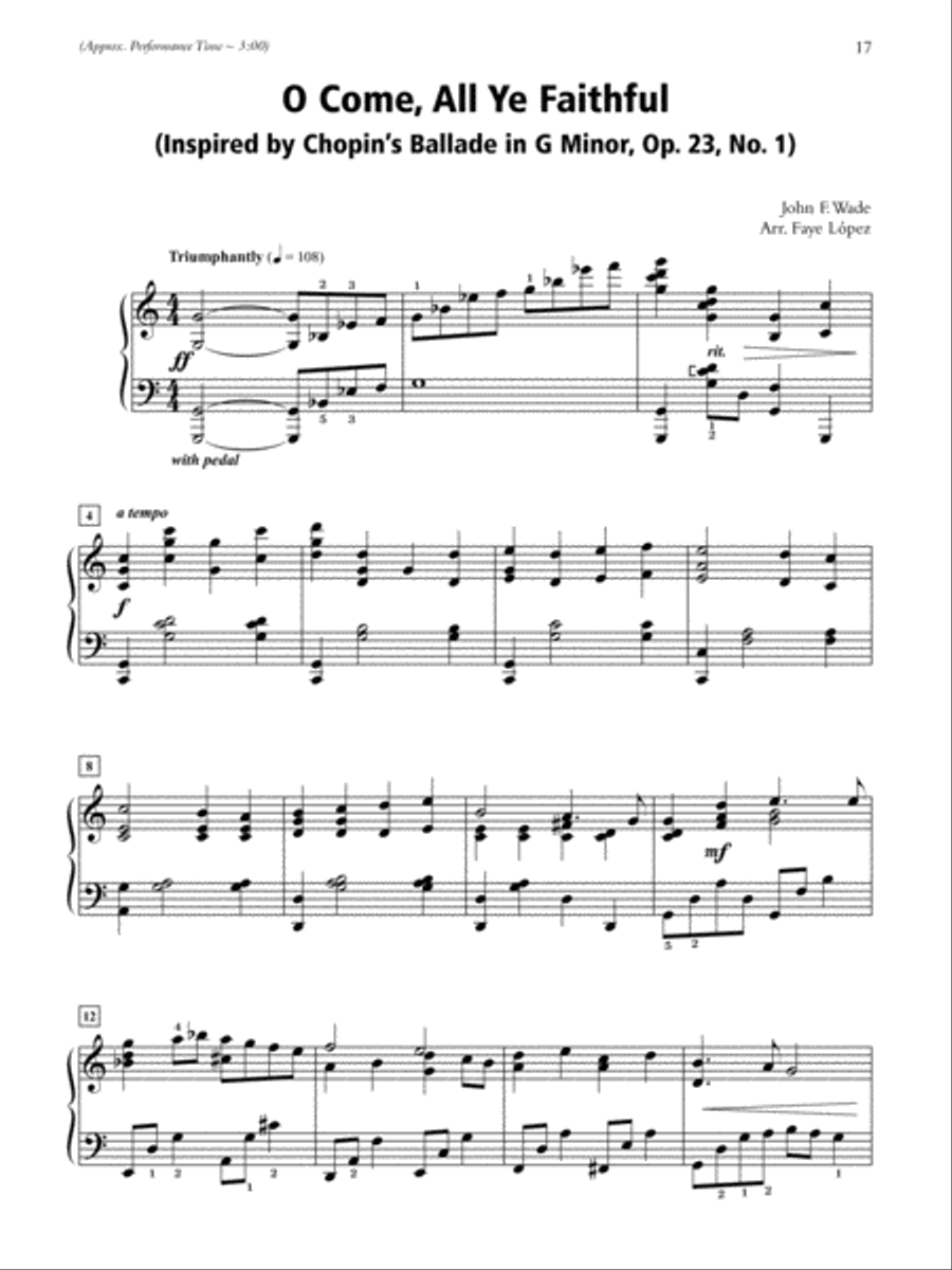 A Romantic-Style Christmas Piano Solo scores gallery preview page 4