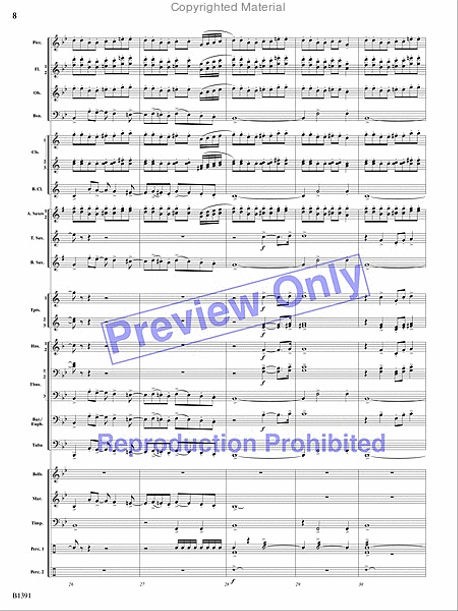 Sunburst Concert Band scores gallery preview page 41