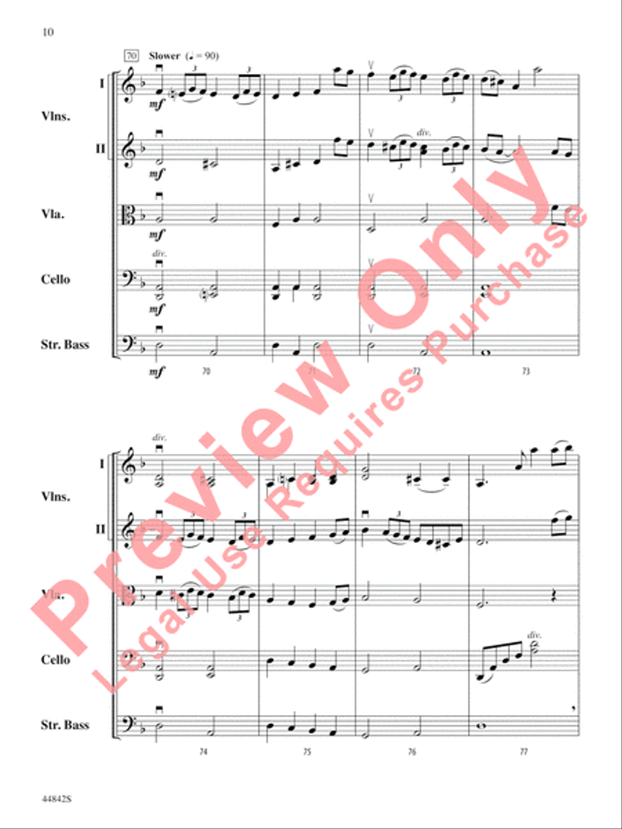 Russian Fantasy Russian Fantasy String Orchestra scores gallery preview page 11